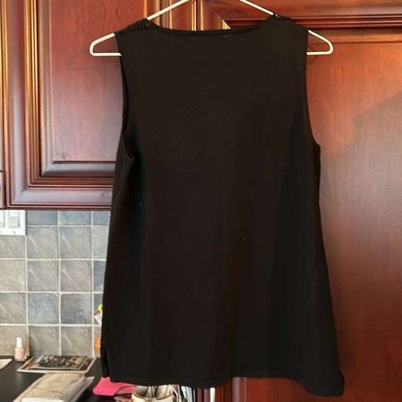 VINTAGE black embroidered camisole/tank size small/medium - Picture 5 of 9